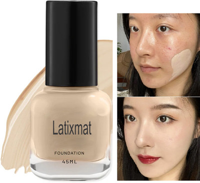 Latixmat Foundation For All Skin Type Matte Finish & Poreless Foundation(SKIN, 45 ml)