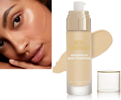 TOPQ Water Proof Foundation matte finish and lightwet  Foundation(BEIGE, 80 ml)