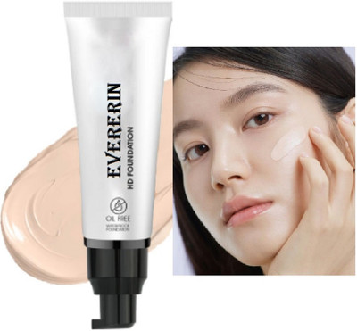 EVERERIN Korean High Definition Waterproof Foundation02 Foundation(ROSE BLUSH, 60 ml)