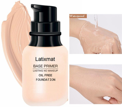 Latixmat Foundation with Matte Finish, Water Proof Foundation(IVORY, 50 ml)
