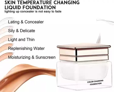 Jiwoo GO FOR SOMETHING UNIQUE Professional Color Chang  Foundation(white, 30 g)