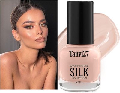 tanvi27 Matte Finish Full Coverage Natural Foundation For All Skin Type Foundation(Natural, 45 ml)