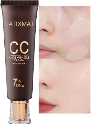 Latixmat CC Cream Full-Coverage  Foundation(IVORY, 45 ml)