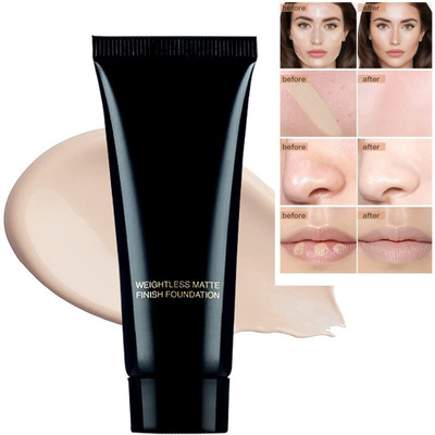 tanvi27 HD Matte Full Matte Coverage Waterproof Long Lasting Concealing  Foundation(BEIGE, 35 ml)