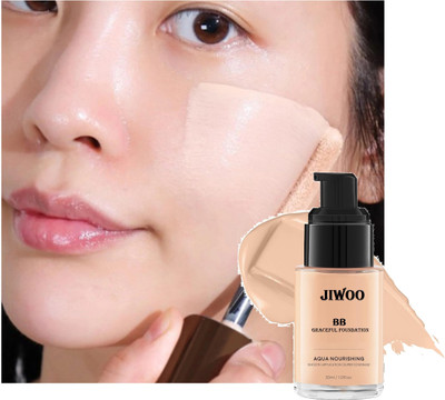 Jiwoo Liquid Foundation, Matte & Poreless, Full Coverage Foundation(NATURAL, 30 ml)