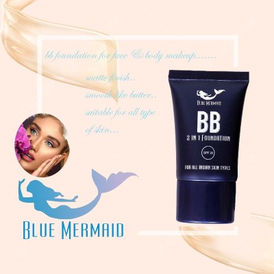 BLUEMERMAID BEST LOOK MAKEUP MADE WITH WATERPROOF FORMULA Foundation(BEIGE, 30 ml)