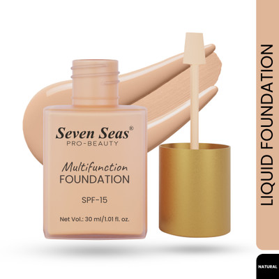 Seven Seas Multi function Perfect Tient Foundation | Oil Free and Long Lasting Foundation(Natural, 30 ml)