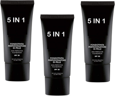 GFSU - GO FOR SOMETHING UNIQUE Pack Of 3(beige, 60 g) 5 in 1 Foundation Cream for All Skin Type  Foundation(Beige, 180 ml)