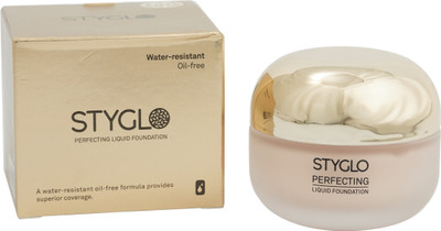Styglo Perfecting Liquid Foundation Full Coverage Foundation(NATURAL BEIGE, 40 ml)