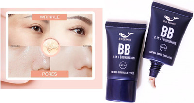 BLUEMERMAID PRETTY FACE MAKEUP BB FOUNDATION FOR FACE MAKEUP WITH MATTE FINISH TOUCH Foundation(IVORY, 24 ml)