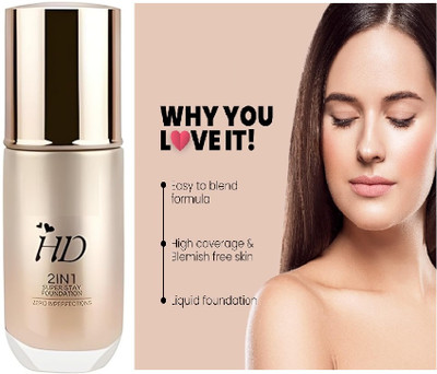 REIMICHI Full Coverage HD Smooth  Foundation(beige, 30 ml)