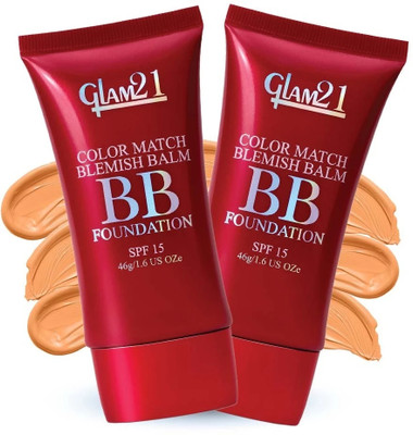 Glam21 Color Match BB Foundation +SPF15 Dual Purpose Foundation & Sunscreen |Non-greasy Foundation(Dark Tan-06, 92 g)