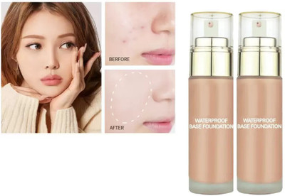 AFARAXIA Use High Performance Foundation Water-Resistant Medium to Buildable matte finish Foundation(Medium Beige, 120 ml)