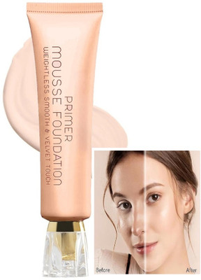Yuency Primer Mousse Foundation Weightless Foundation(WHITE IVORY, 30 ml)