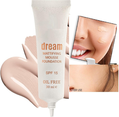 FLORERO Oil control matte mousse foundation for all skin types Foundation(beige, 30 ml)