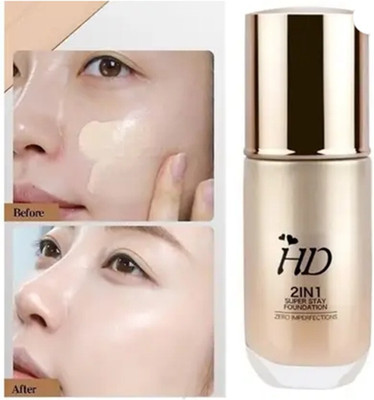 AEPRUY Full Coverage HD Super Smooth Cream Foundation waterproof  Foundation(Beige, 60 ml)