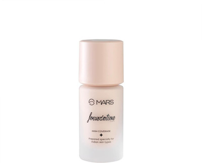 MARS Matte Full Coverage Liquid Foundation, Blemish Free & Blendable  Foundation(Shade-1, 40 ml)
