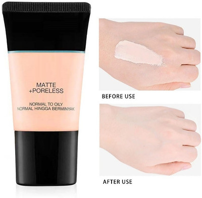 MYEONG Full Coverage Pore Less Liquid Foundation Tube Foundation(IVORY, 18 ml)