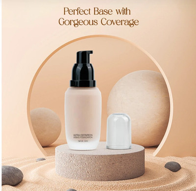 DARVING High-Definition Coverage, Natural Finish  Foundation(Natural Ivory, 30 ml)