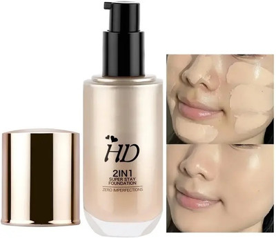 GFSU - GO FOR SOMETHING UNIQUE HD 2IN 1 SUPER STAY LIQUID MATTE FOUNDATION--102 Foundation(MEDIUM BEIGE, 60 ml)