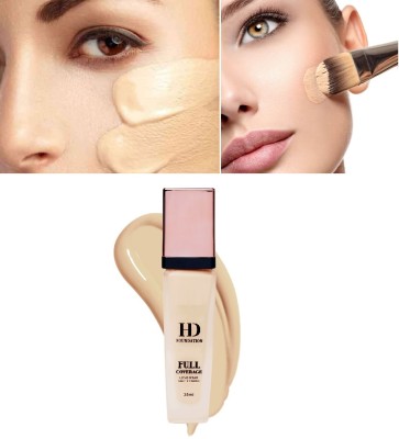 SILDUST PROFESSIONAL MAKEUP HD FOUNDATION FULL COVERAGE Foundation(BEIGE, 35 ml)