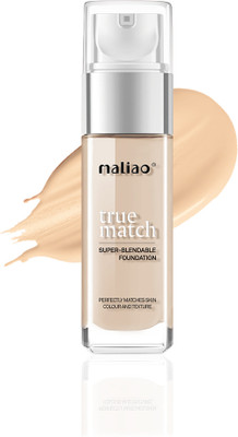 maliao True Match Super-Blendable Foundation - Perfectly Matched Beauty Foundation(NATURAL BEIGE, 30 ml)