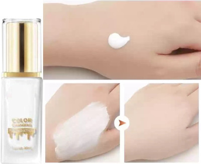 Latixmat Long Lasting Waterproof Color Changing Foundation for skin color Foundation(White, 30 ml)