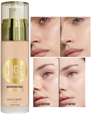 DARYUE HIGH COVERAGE LIGHT WEIGHT & WATERPROOF FOUNDATION Foundation(IVORY, 55 g)