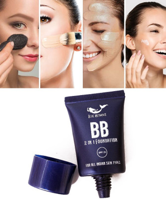 BLUEMERMAID NEW FACE BEST BB CREAM FOUNDATION BEST FULL COVERAGE Foundation(IVORY, 30 ml)