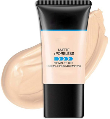 MYEONG Matte + Poreless Foundation for Normal to Oily Skin Foundation(WHITE IVORY, 18 g)