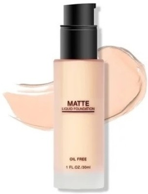 THTC Oil-Control Full Coverage Matte  Foundation(white ivory, 30 ml)