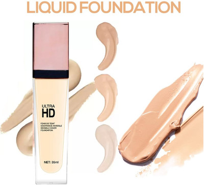 USBK Matte Face Liquid Foundation Waterproof Long Lasting Foundation(IVORY, 35 ml)