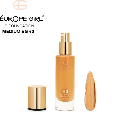 Europe Girl HD  Foundation(Medium 60 Warm undertone, 30 ml)