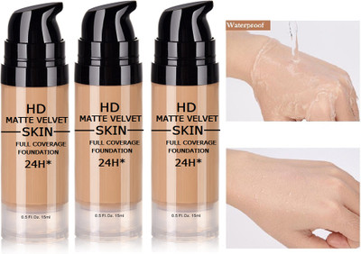 ADJD 24 HD Combo High Coverage Foundation Long Stay & Oil Control Foundation(IVORY, 45 ml)