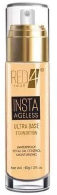 RED4 ultra base liquid foundation pack of 1 Foundation(multi, 60 g)