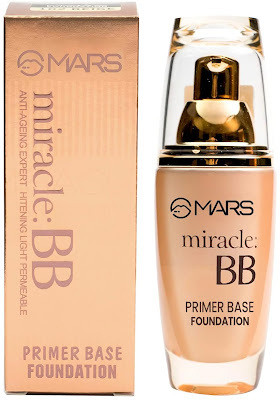 MARS Miracle BB Foundation Primer Base Oil Control & Poreless Foundation(Golden Beige-106, 60 ml)