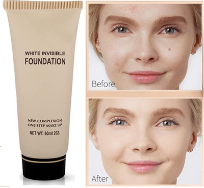 Wonholli Waterproof Matte Oil Control Cream Full Coverage  Foundation(Ivory, 60 ml)