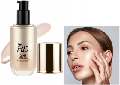 tanvi27 2 in 1 SUPER STAY FOUNDATION Foundation FOR GLOWING SKIN Foundation(MEDIUM, 60 ml)