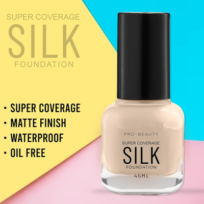 AFARAXIA HD glow Full Coverage Foundation For All Skin Type Matte Finish Foundation(Soft ivory, 45 ml)