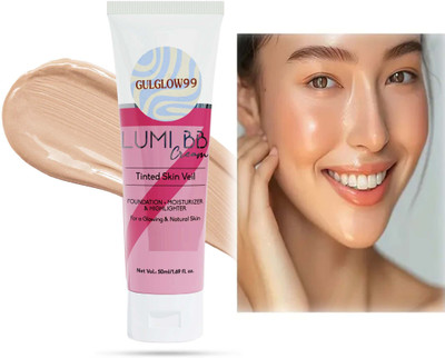 GULGLOW99 Highlighter Foundation, Full Coverage Moisturizing, Waterproof, Long-Lasting Foundation(Natural, 50 ml)