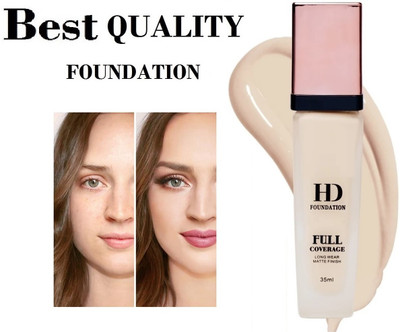 USBK High Coverage | Moisturizing | Long-Lasting & Lightweight Formula Foundation(Ivory, 35 ml)
