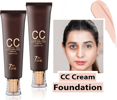 tanvi27 olor Complexion Care 7 in 1 CC Face Miracle Cream Foundation Combo Foundation(BEIGE, 120 g)