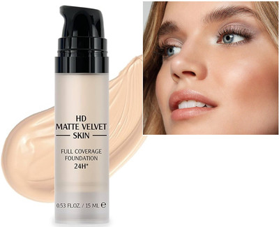 GABBU New Full Coverage Cream Weightless Matte Effect Long Lasting foudation Foundation(ivorey, 15 ml)