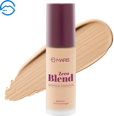 MARS Zero Blend Weightless Foundation | Buildable Coverage for a Flawless Finish | Foundation(06-HONEY GOLD, 30 ml)