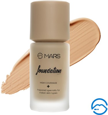 MARS High Coverage Liquid Matte Foundation | Blemish Free & Blendable Foundation(SHADE-06, 40 ml)