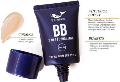 BLUEMERMAID Professional Makeup Matte Finish Foundation Ultra Bendable Smooth Texture | Foundation(Natural Ivory, 30 ml)