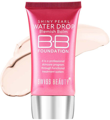 SWISS BEAUTY Shiny Pearl Water Drop Blemish Balm BB Foundation(Shade-01, 40 ml)