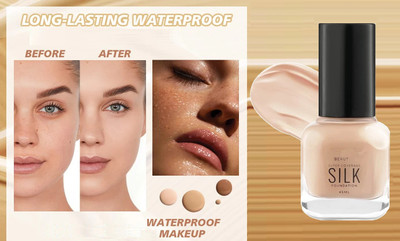 Sheny best Oil-Control Full Coverage Matte liquid foundation long wear (45 ml) Foundation(BEIGE, 45 ml)
