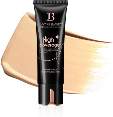 Lakyou Beauty High Coverage Cream Weightless Matte Effect Long Lasting Waterproof Foundation(natural beige, 80 ml)
