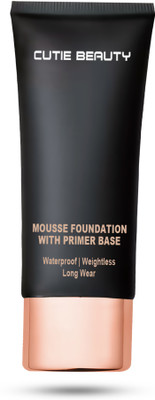 Cutie Beauty Matte finish light weight foundation with primer base Foundation(White Ivory, 40 ml)